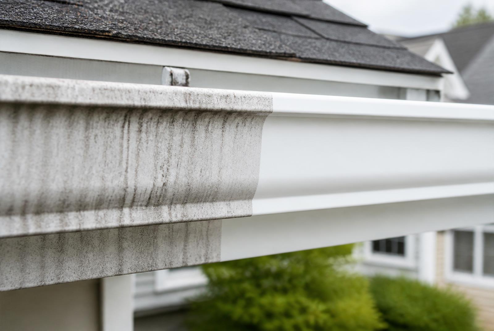 Exterior Gutter Brightening in Central New Jersey